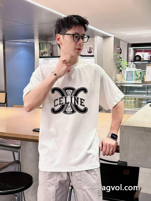 ロゴが素敵人気新商品セリーヌ半袖Tシャツブランド コピー 販売 _0_3