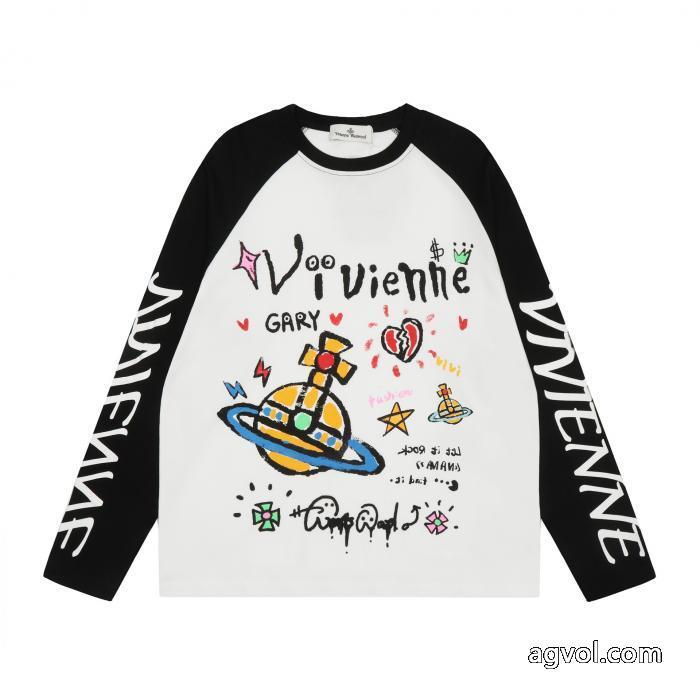 VIVIENNE WESTWOOD上質感雑誌掲載長袖Tシャツコピー ブランド_0_0