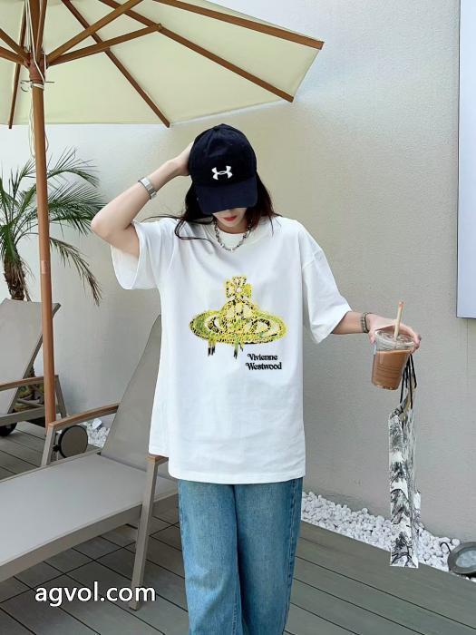 半袖Tシャツ偽物 ブランド男女兼用クール印象VIVIENNE WESTWOOD_0_4