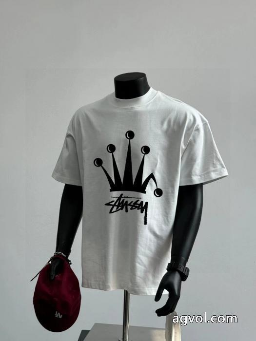 STUSSYブランド コピー 品柔らかい色調人気急上昇中半袖Tシャツ_0_2
