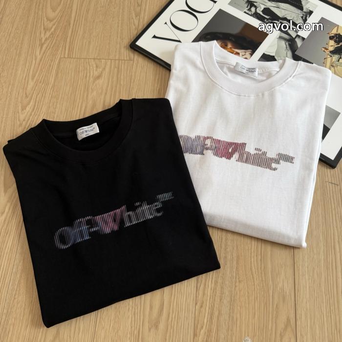 ブランド 偽物 激安 通販快適な着心地限定版プリント半袖Tシャツオフホワイト_0_4