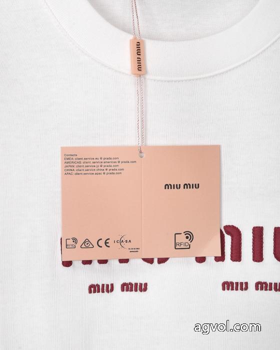 オシャレ上級者に超稀少MIUMIU長袖Tシャツ激安 通販 専門_0_2