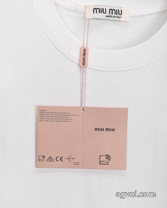長袖TシャツMIUMIU大胆なカジュアルダウン自分へのご褒美偽物 通販 _0_2