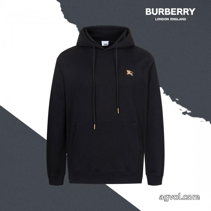 BURBERRY小紋小紋刺繍ドローコードフードパーカー_0_0