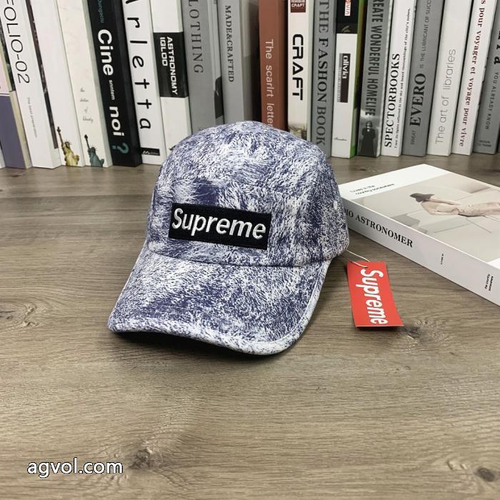 supreme棒球帽软顶帽子男女同款百搭鸭舌帽_0_1