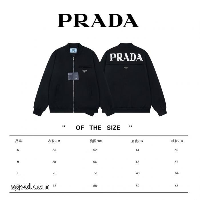 最高品質pradaプラダ・新作三角マークリベットファスナージャケット_0_4
