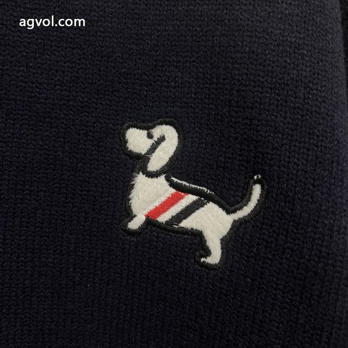 THOM BROWNE秋冬新作ワンちゃんリボンVネックカーディガンカーディガンコート！_0_0