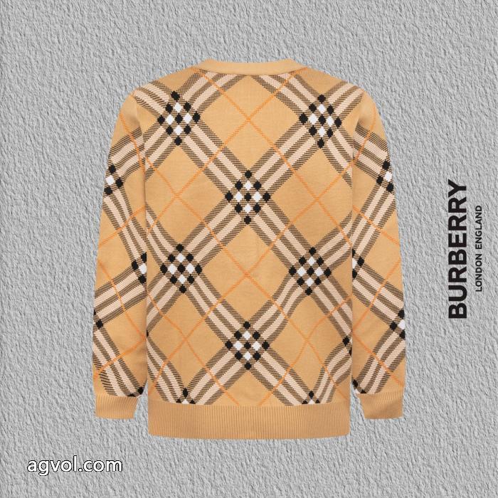 BURBERRYバーバリーのストライプニットカーディガンコート_0_0
