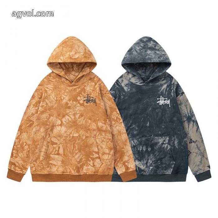 stussyステューシーアメリカンファッションブランドゆったりタイプの秋冬フードパーカー_0_1