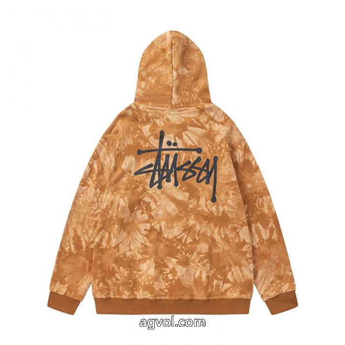 stussyステューシーアメリカンファッションブランドゆったりタイプの秋冬フードパーカー_0_3