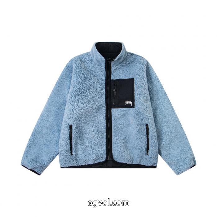 stussyステューシーリバーシブルジッパースタンドネックアメリカンレトロジャケットジャケット_0_2