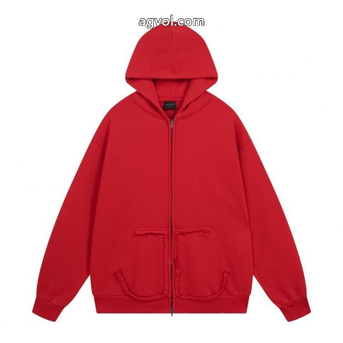balenciaga水洗いして磨いて古いファスナーカーディガンのフードコートを作る_0_4