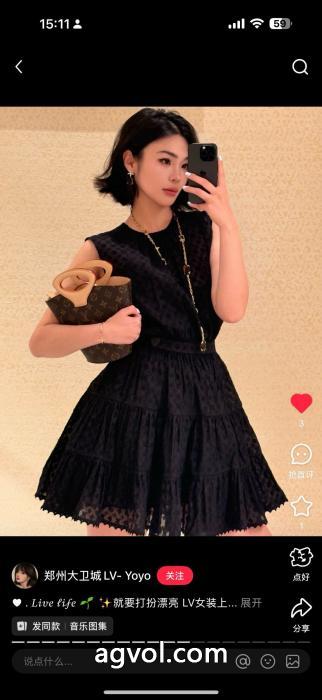 LOUIS VUITTON2025新作ジャカードノースリーブワンピース_0_3
