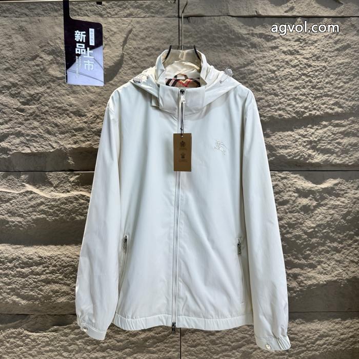 Burberry Burberry Burberry Barbori BBR秋の定番ピュアカラー刺繍戦馬ジャケット_0_2