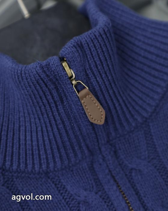 Ralph Lauren胸もと定番戦馬ロゴ刺繍ニットセータージップカーディガンコート_0_0