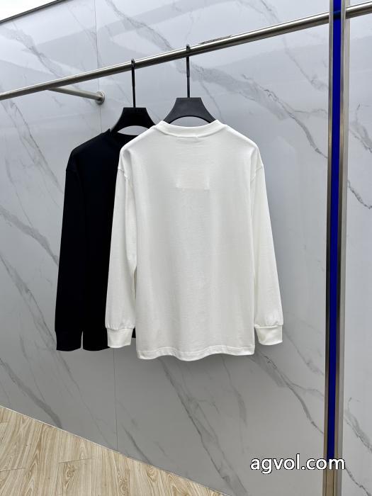 Alexander Wangおしゃれカジュアル丸首長袖Tシャツ_0_0