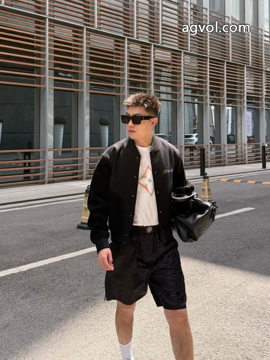 LOUIS VUITTON 25 ssクローバーカラードリル野球ジャケット_0_3