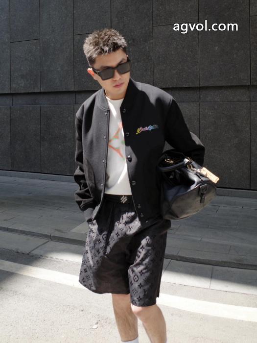 LOUIS VUITTON 25 ssクローバーカラードリル野球ジャケット_0_4