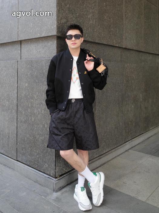 LOUIS VUITTON 25 ssクローバーカラードリル野球ジャケット_0_5
