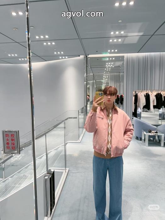 MiuMiuベルベット開襟デニムジッパー綿の服_0_3