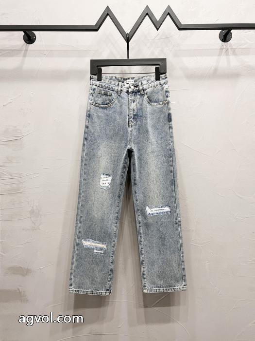 バレンシアガ balenciagaストレートジーンズは男女同型_0_3