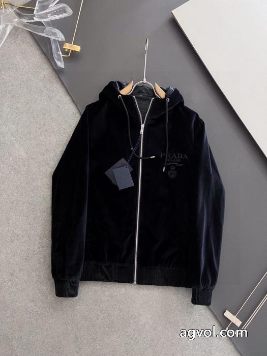 Pradプロフェッショナルカスタムベルベット生地キャップジャケット_0_1