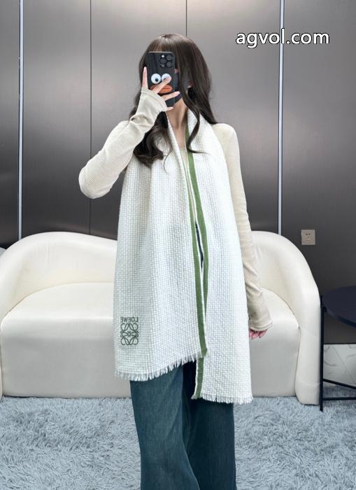 LOEWE手編み柄ラムチュールマフラーカップルマフラー_0_1