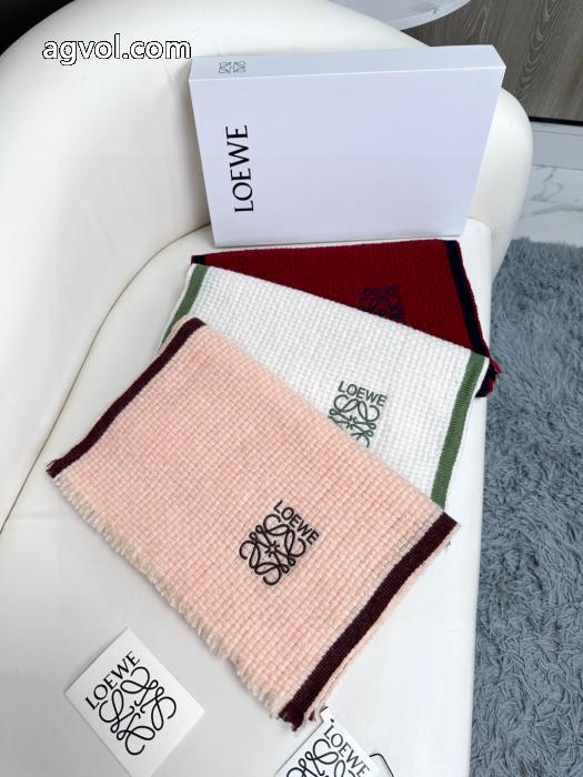 LOEWE手編み柄ラムチュールマフラーカップルマフラー_0_5