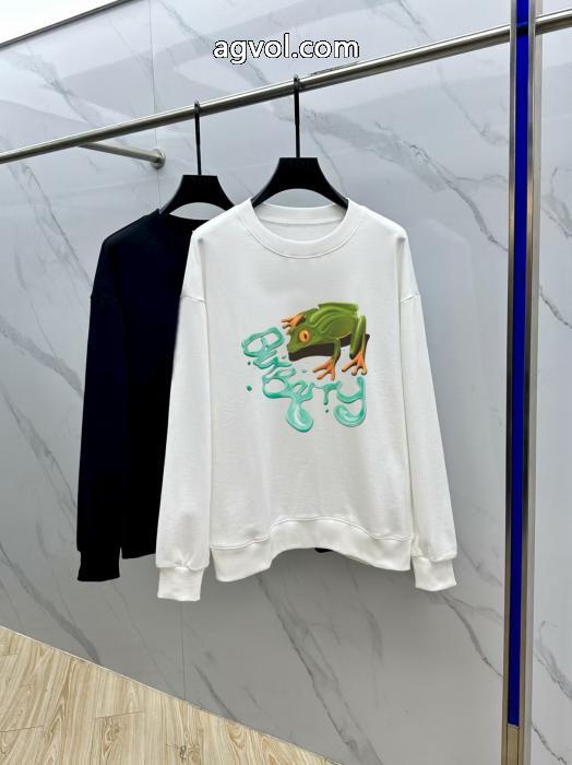 バーバリー2025秋冬ヨーロッパコーナー新作カジュアル長袖Tシャツパーカー_0_2