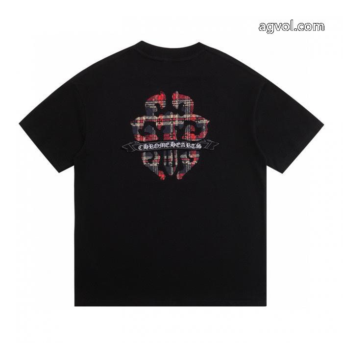 クロムハーツ CHROME HEARTS2025 ss新作刺繍カップルカジュアル半袖Tシャツ_0_0