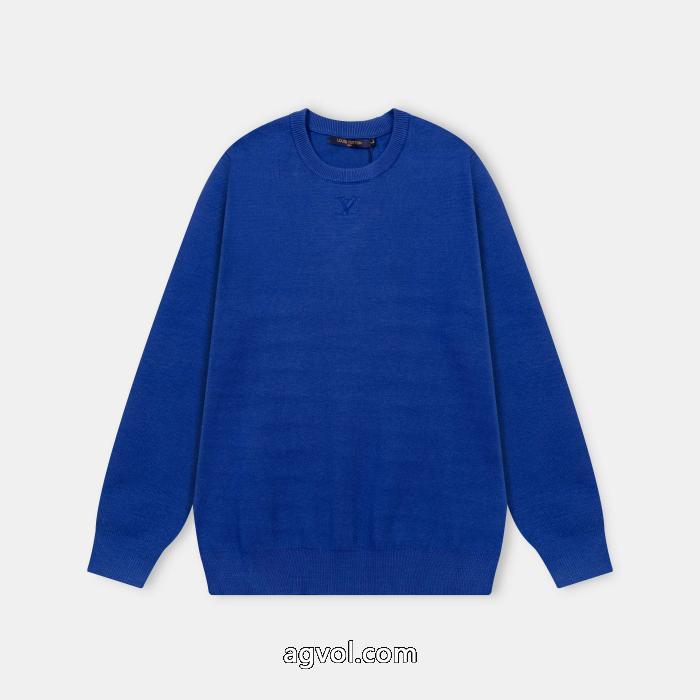 LVルイヴィトン25 ss冬の定番刺繍ロゴラウンドネックセーター_0_3