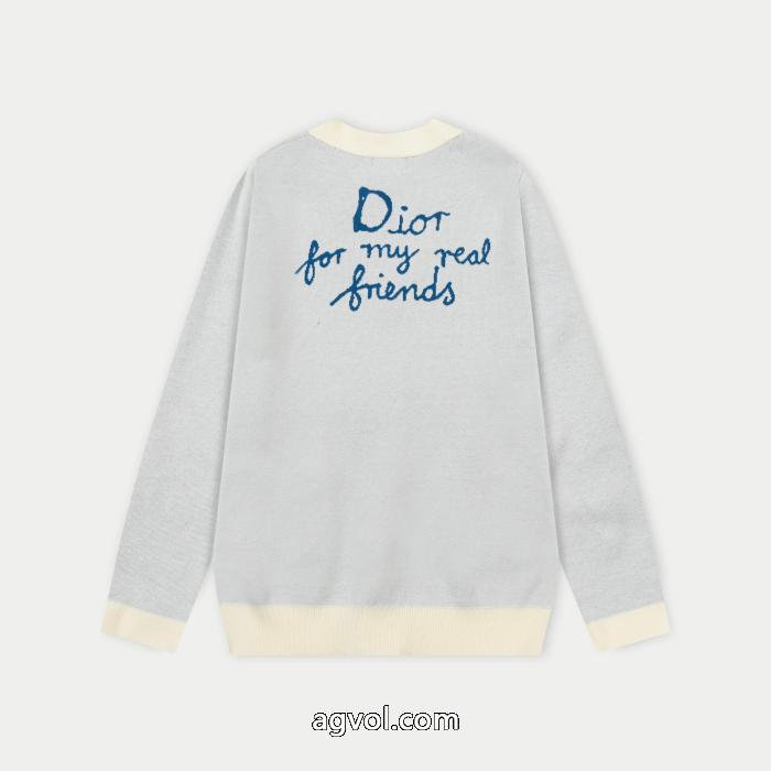 ディオールDiOr 25 ss冬の新作カーディガン定番刺繍アルファベット_0_1
