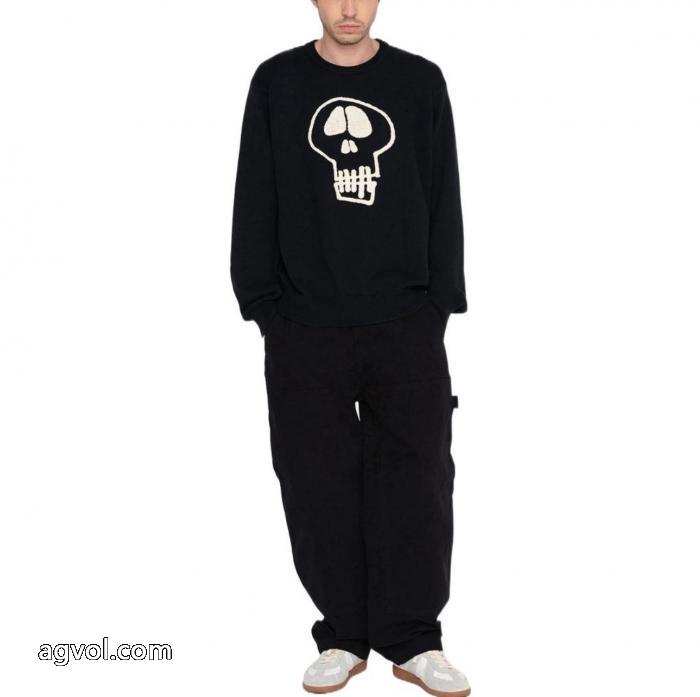 Stussyステューシーピュアカラースカルセーター_0_3