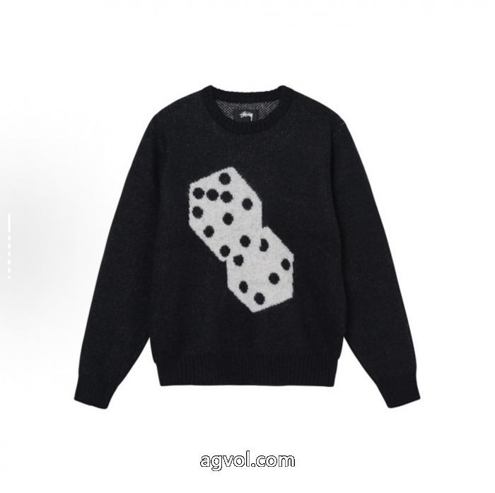 Stussyステューシー海馬毛サイコロセーター_0_4