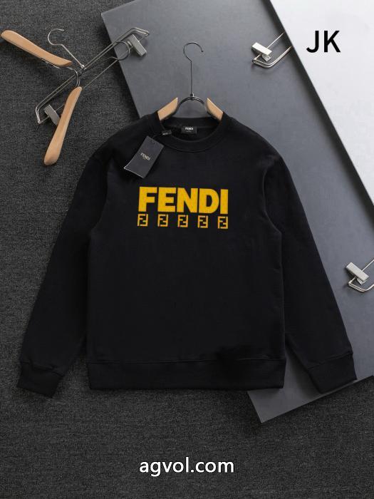 スーパー コピー 品完売前に周りの視線を圧倒する新作長袖TシャツFENDI_0_1