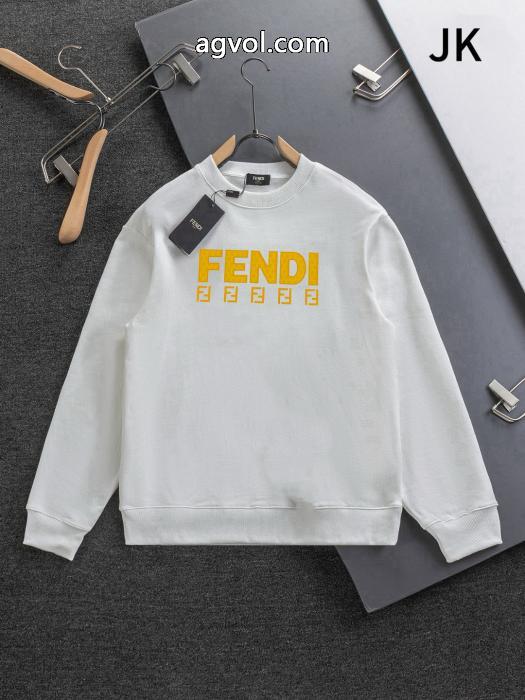 スーパー コピー 品完売前に周りの視線を圧倒する新作長袖TシャツFENDI_0_2