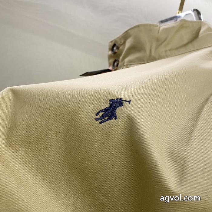 Ralph Laurenクラシック男女同型老幹部ファスナースタンドカラージャケット_0_3
