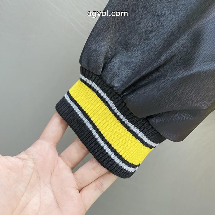 LV下山虎黄豹走秀金万針刺繍タオル刺繍野球服ジャケット_0_3