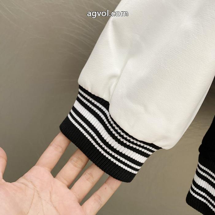 LV大文字走秀金万針刺繍タオル刺繍野球服ジャケット_0_0