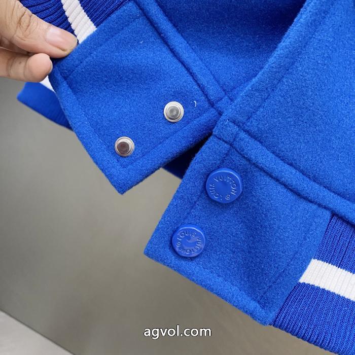 LVブルー蒸気ロボットタオル刺繍野球ウェアジャケット_0_3
