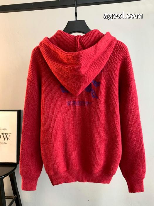 通販 ブランドキャップ付きセーター販路限定モデルクラシックな雰囲気のトップスBURBERRY_0_2