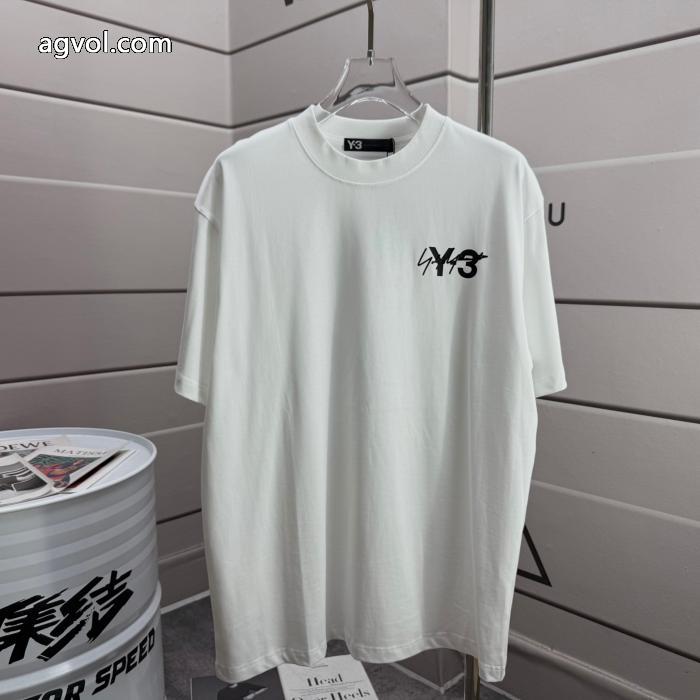 Y 3シンプルサインアルファベット半袖Tシャツ男女同型_0_0