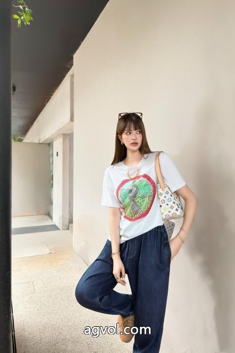 半袖TシャツLOUIS VUITTONキュートな印象最新商品即完売必至スーパー コピー ブランド 専門_0_1