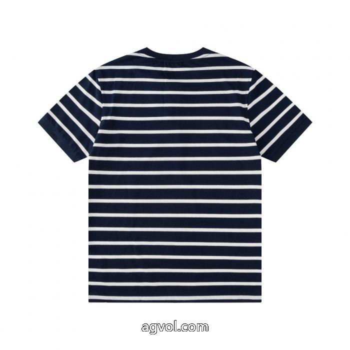 Ralph Lauren 4色スタンドカラー胸開き半袖Tシャツ_0_3