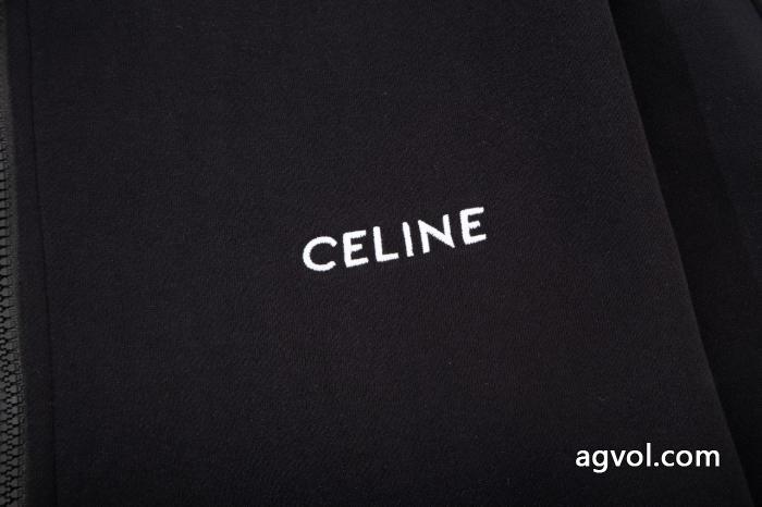Celine2025秋冬新作高密度刺繍アルファベットロゴジップジャケット_0_2