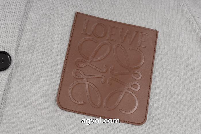 loeweファータートルネックニットカーディガンコートクルーネックセーター_0_3