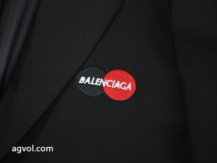 Balenciagaスター同マスターロゴ刺繍ブレザーペアルックトップス_0_2