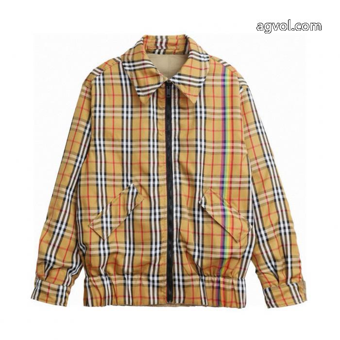 BURBERRY新作定番レインボーチェックリバーシブルジャケットジャケット_0_1