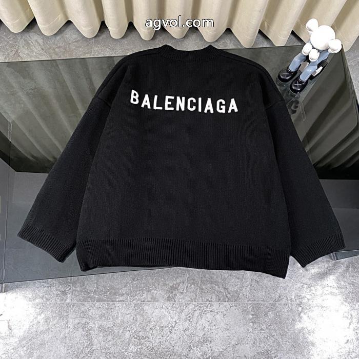 BALENCIAGA前後刺繍ロゴカーディガンジャケット_0_5