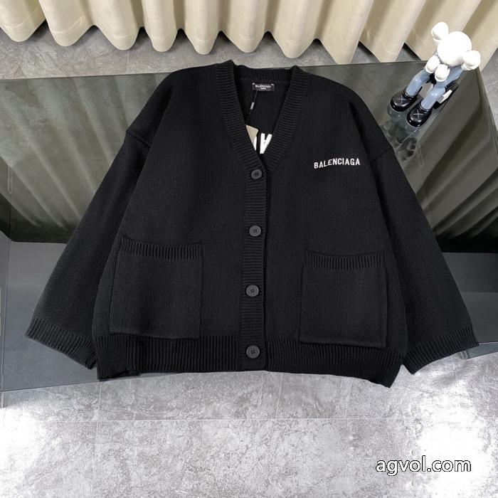 BALENCIAGA前後刺繍ロゴカーディガンジャケット_0_6